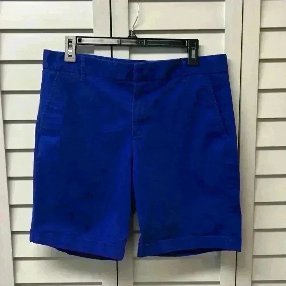 Stylus Boyfriend Bermuda Shorts Size 8 Royal Blue